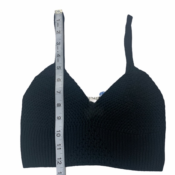 NWT Free People S You Wanna Brami Black crochet - Picture 8 of 8